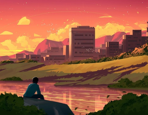 Galeria de ilustrações de Philip Sue - Nova Zelândia