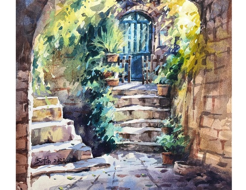 Gallery Of WaterColor Painting By Sofia Wu Mei - China