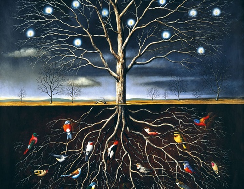 Gallery of humor painting by Rafal Olbinski - Poland