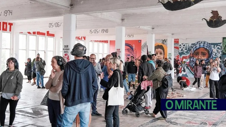 Ruinas de Eurofil transformadas en galería de arte urbano sobre Gaza