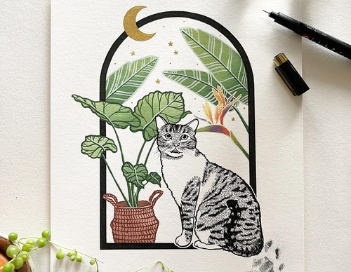 Galería de pintura en acuarela de Kyria Nigel - EE. UU.