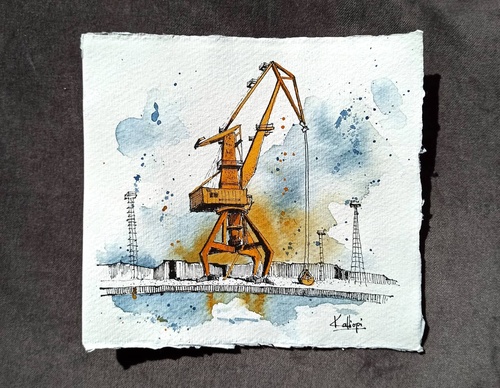 Galeria de pinturas em aquarela de Kalliopi C - Escócia