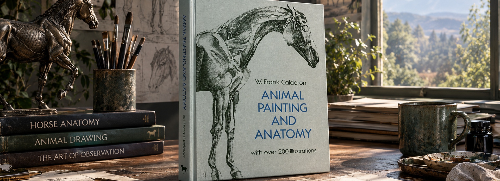 Animal Painting and Anatomy (Dover Anatomy for Artists) by W. Frank Calderon