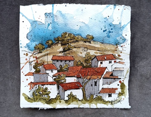 Galeria de pinturas em aquarela de Kalliopi C - Escócia