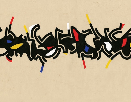 wissamshawkat bauhaussymphony 55x95cm originalartwork