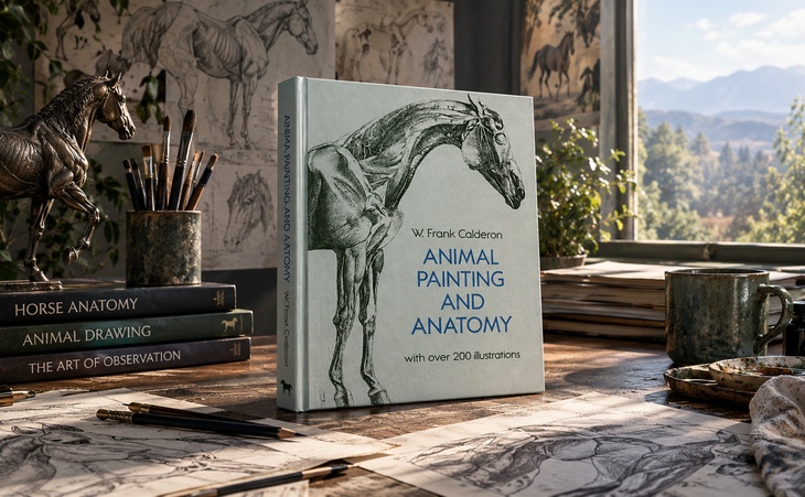 Animal Painting and Anatomy (Dover Anatomy for Artists) by W. Frank Calderon