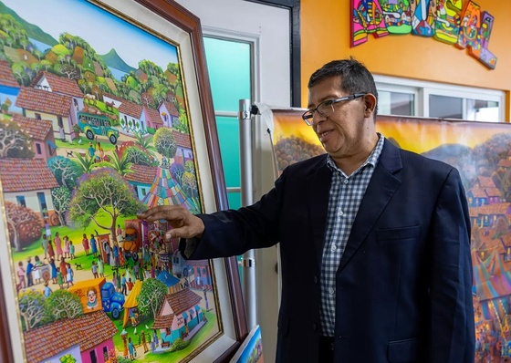 Salvadoran art collection highlighting Latin American culture on display