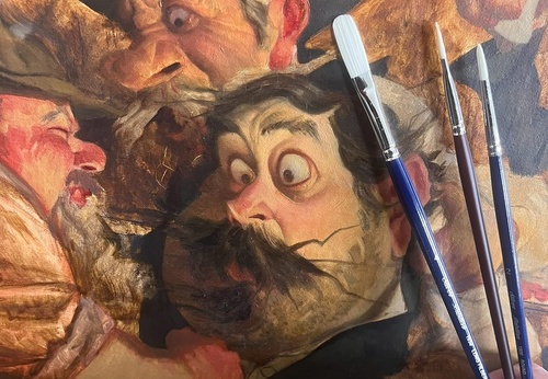 Gallery of drawing and caricature by Thomas Fluharty - USA 2