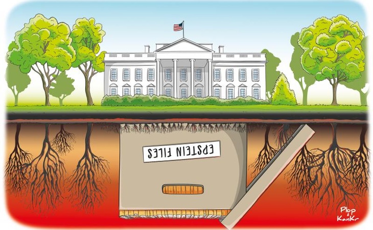 The Upside Down The Epstein affair, a child sex trafficking ring run by the American socialite Jeffrey Epstein, continues to tarnish the White House.