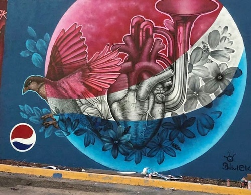 Galería de arte callejero de Nashi Bime - México