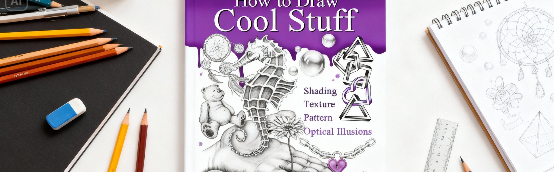 Como Desenhar Coisas Legais: Sombreamento, Texturas e Ilusões de Ótica por Catherine V. Holmes