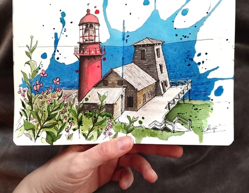 Galeria de pinturas em aquarela de Kalliopi C - Escócia