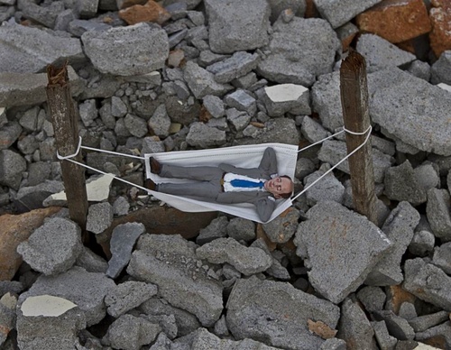Gallery of Sculpture & Modern art by Isaac Cordal-Spain