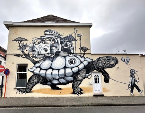Gallery Of Street Art By Gijs Vanhee - Belgium