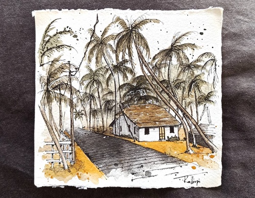 Galeria de pinturas em aquarela de Kalliopi C - Escócia