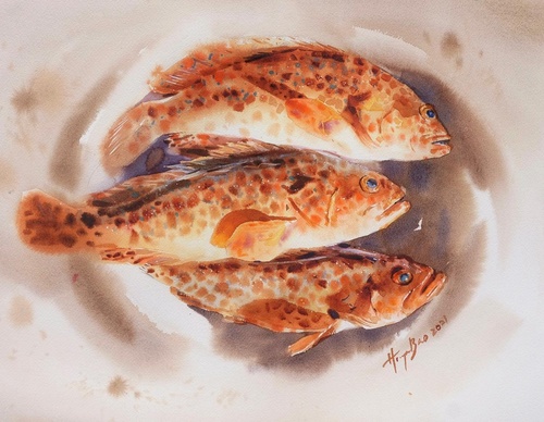 Galeria Pintura em aquarela de Bao Huynh - Vietnã