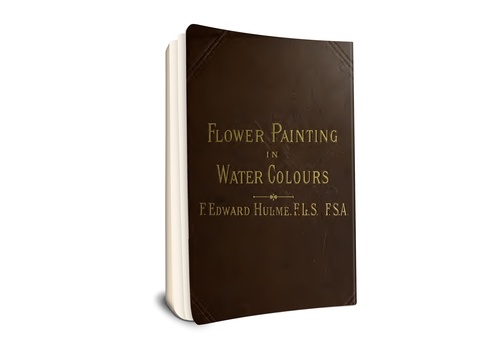 Pintura de flores en acuarela