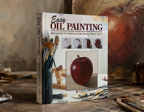 Pasos sencillos para pintar al óleo: tutoriales para principiantes sobre bodegones pequeños por Estelle Day