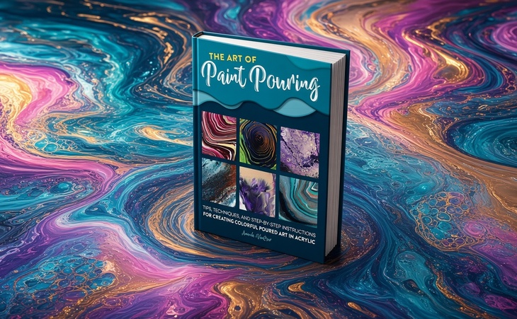 The Art of Paint Pouring: Tips, techniques, and step-by-step instructions for creating colorful poured art in acrylic by Amanda VanEver