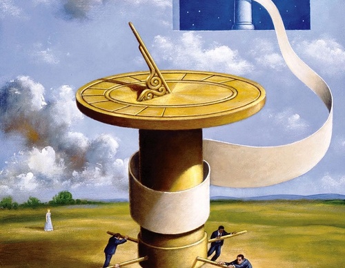 Gallery of humor painting by Rafal Olbinski - Poland