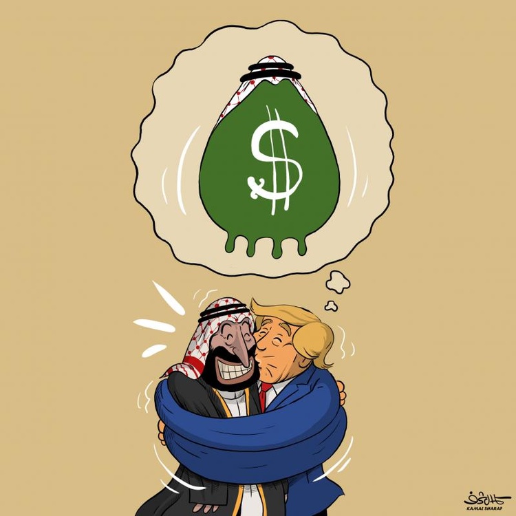 MBS is a guest of Trump