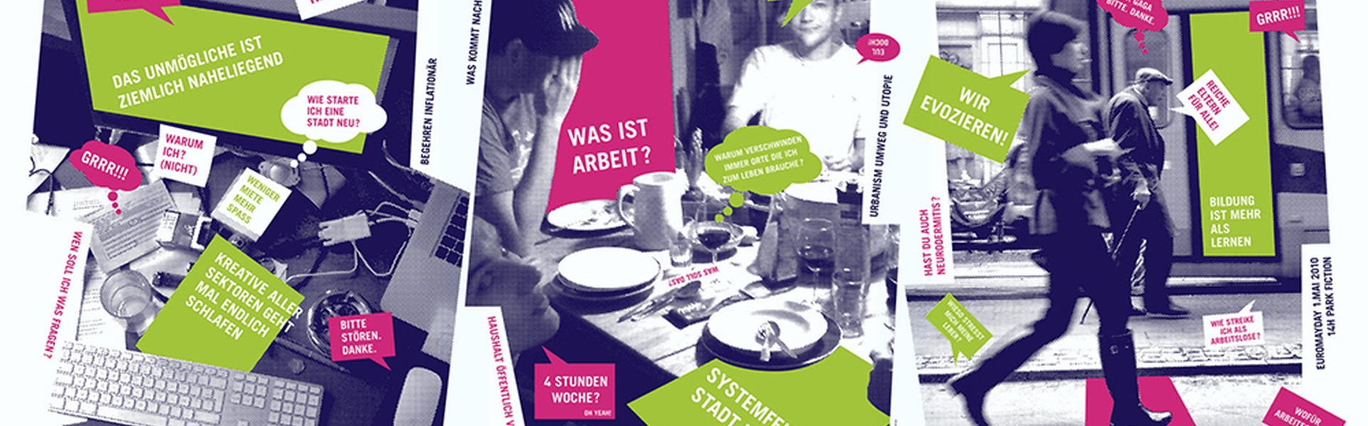 Galería de carteles tipográficos de Euromayday Studio – Alemania