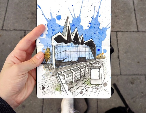 Galeria de pinturas em aquarela de Kalliopi C - Escócia