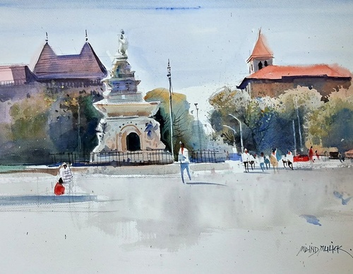 Gallery Of Watercolor Painting By Milind Mulick - India