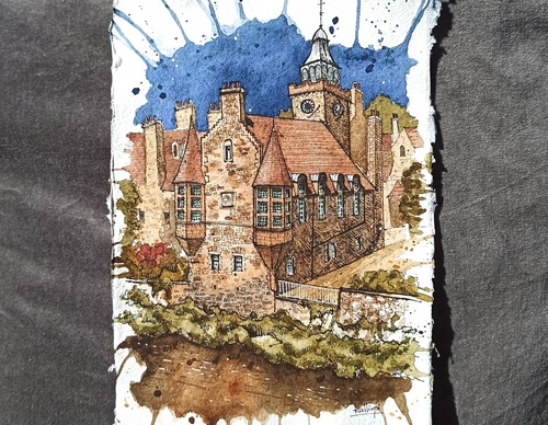 Galeria de pinturas em aquarela de Kalliopi C - Escócia