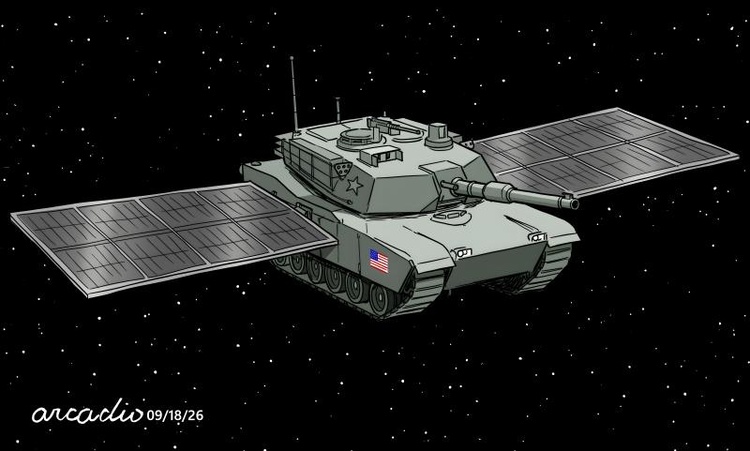 The US orbits its weapons in space.