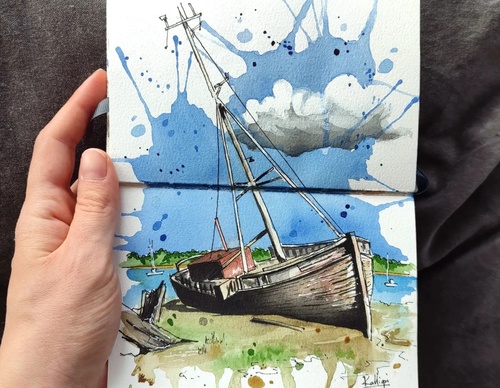 Galeria de pinturas em aquarela de Kalliopi C - Escócia