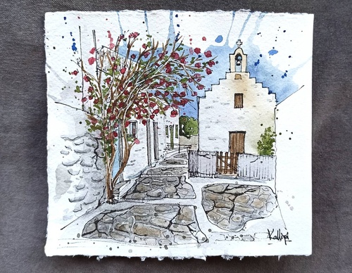 Galeria de pinturas em aquarela de Kalliopi C - Escócia