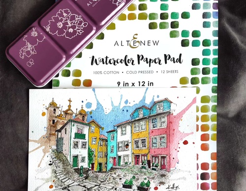 Galeria de pinturas em aquarela de Kalliopi C - Escócia