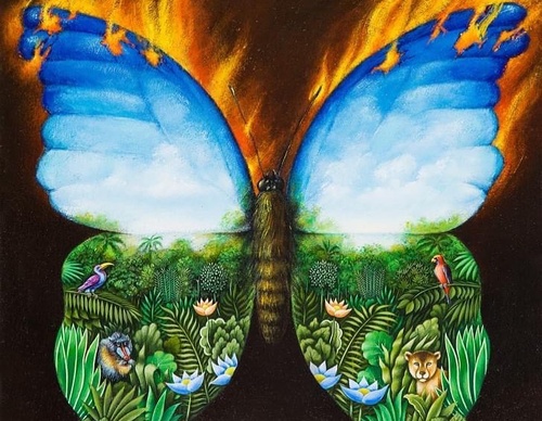Gallery of humor painting by Rafal Olbinski - Poland