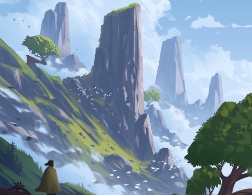 Galeria de ilustrações de Philip Sue - Nova Zelândia