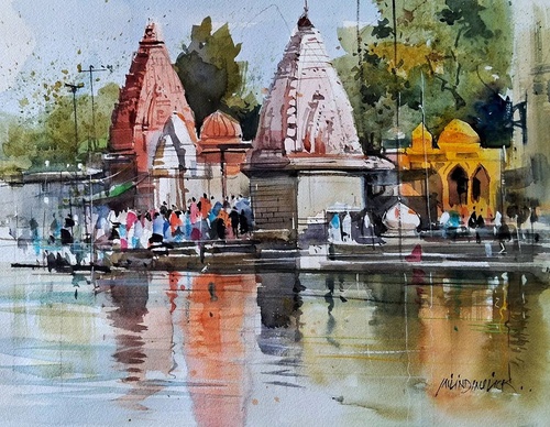 Gallery Of Watercolor Painting By Milind Mulick - India