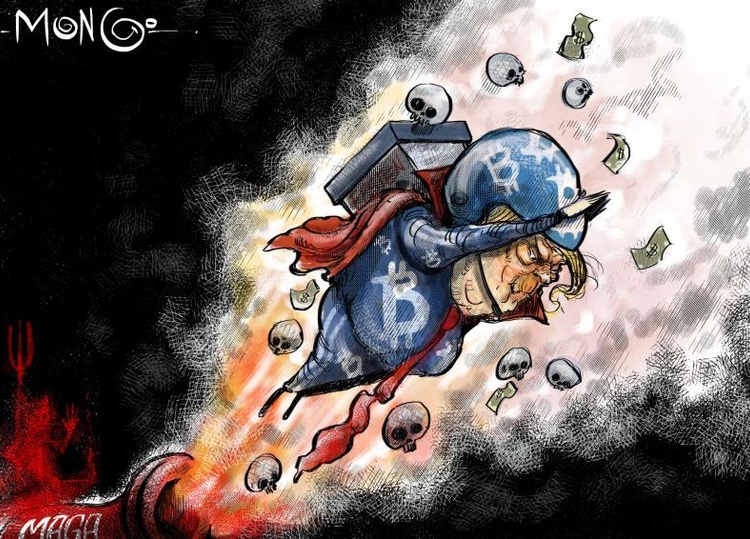 To infinity and beyond Trump's fortune skyrockets in the White House: over $2.2 billion thanks mainly to cryptocurrencies. Everything on the rise: wea