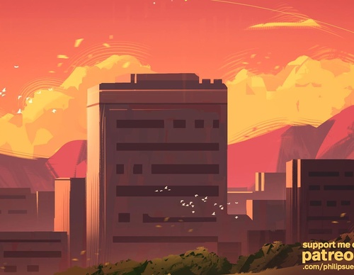Galeria de ilustrações de Philip Sue - Nova Zelândia