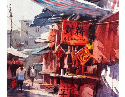 Gallery Of WaterColor Painting By Sofia Wu Mei - China