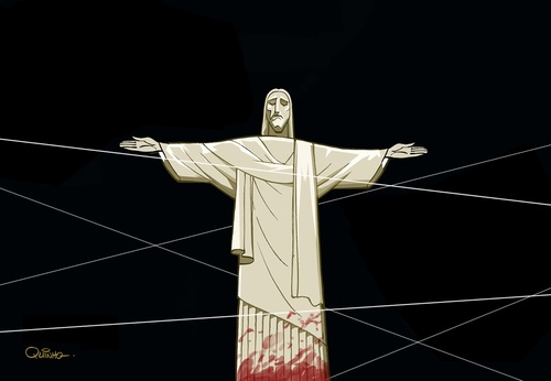 Galeria de charges políticas de Quinho Ravelli – Brasil