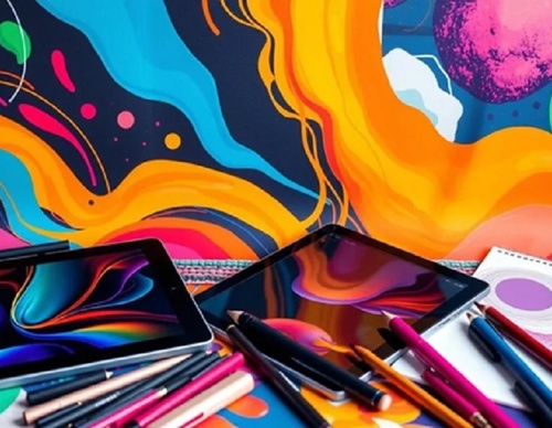 Uso di teknologia den kreashon di arte abstrakto