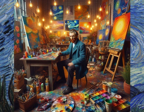 An imaginary interview with Van Gogh about his self portraits