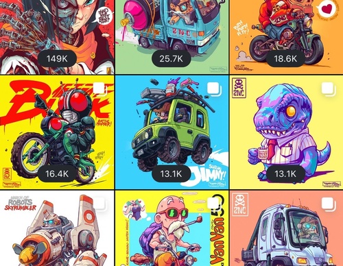 Galería de ilustraciones de Muhammad Firdaus - Singapur