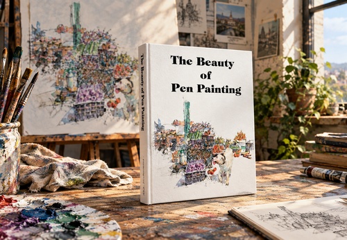 The Beauty of Pen Painting: Pen Painting Techniques from Black and White to Color by Kevin Todd
