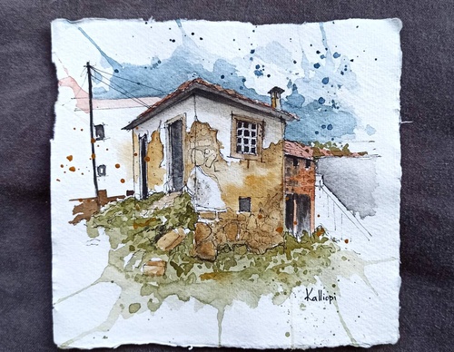 Galeria de pinturas em aquarela de Kalliopi C - Escócia
