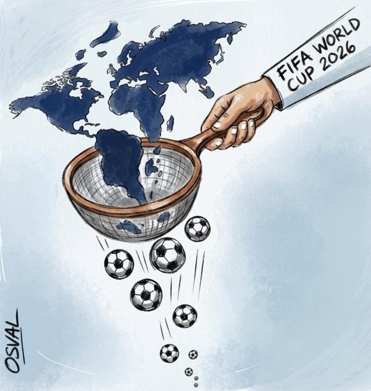 planet football World Cup fever paralyzes the planet.
