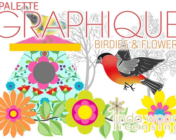 Palette Graphique Birdies and Flowers | Linda Wood