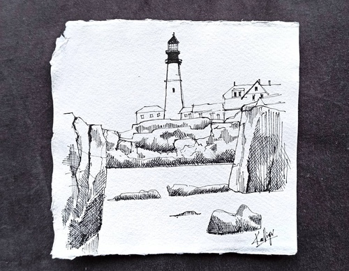 Galeria de pinturas em aquarela de Kalliopi C - Escócia