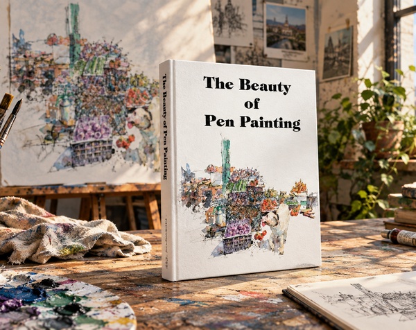 The Beauty of Pen Painting: Pen Painting Techniques from Black and White to Color by Kevin Todd