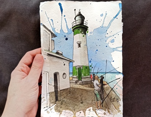 Galeria de pinturas em aquarela de Kalliopi C - Escócia